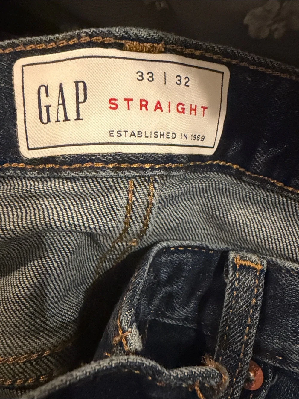 GAP Men's Indigo Straight-Leg Jeans